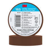 3M™ Temflex™ Vinyl isolatietape 165 - Bruin - 15 mm x 10 m | Voordeelpallet a 10800 stuks