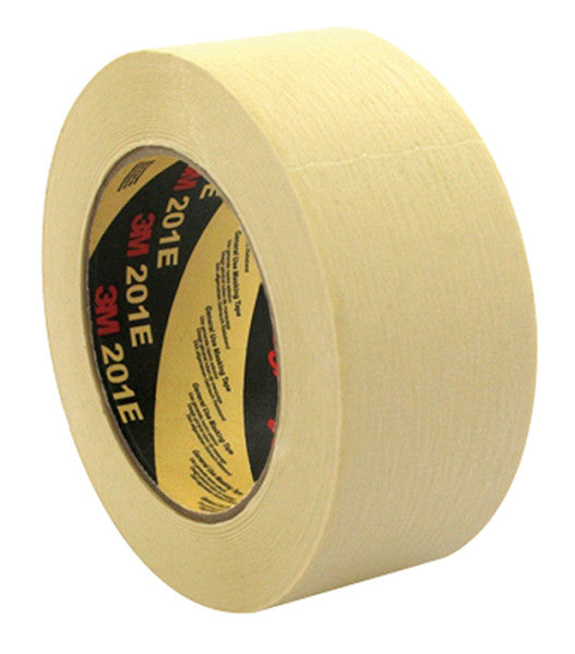 3M™ Afplaktape Algemeen Gebruik 201E, Beige, 72 mm x 50 m, 0.135 mm