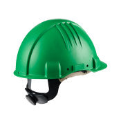 3M™ Veiligheidshelm voor hoge temperaturen - ratelverstelling - zonder ventilatie - 1000 V diëlektrisch - leren zweetband - groen - G3501M-GP | 1 stuks