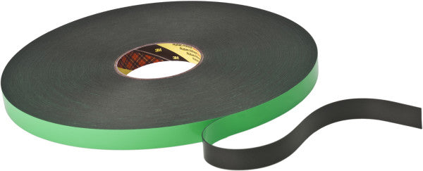 3M™ Dubbelzijdige Schuimtape 9508B, Zwart, 19 mm x 66 m, folie rug