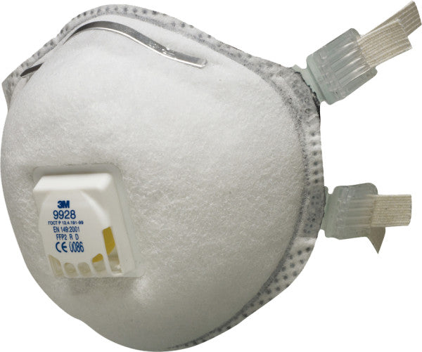 3M™ Lasrookmasker, FFP2, met ventiel, 9928