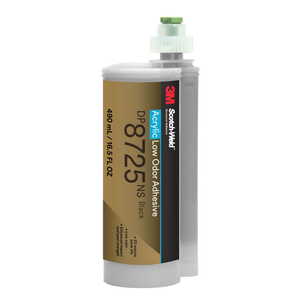 3M™ Scotch-Weld™ Geurarme Acrylaatlijm DP8725NS, Zwart, 490 ml Duo-Pak