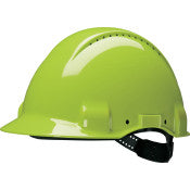 3M™ Veiligheidshelm - Uvicator - pinlock - ventilatie - leren zweetband - Hi-Viz - G3000DUV-GB | Voordeelpallet a 160 stuks