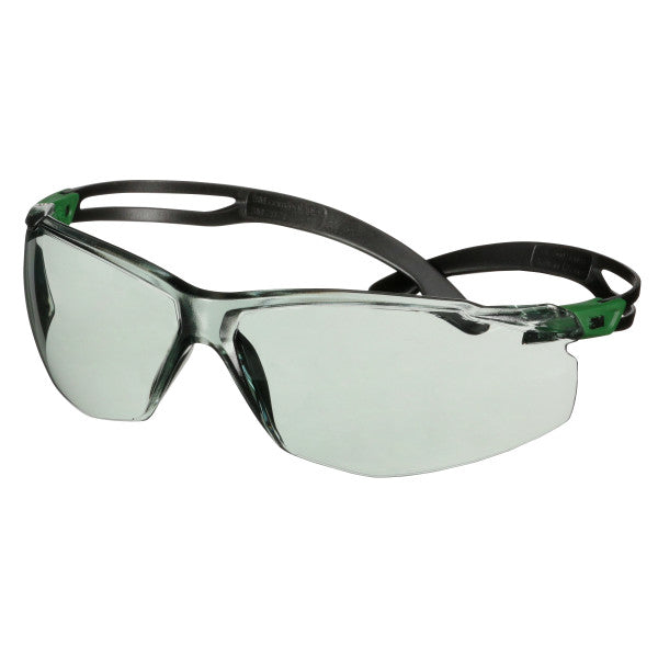 3M™ SecureFit™ 500 Veiligheidsbril, groen/zwart montuur, antikras+ (K), IR 1.7 grijze lenzen, SF517ASP-GRN-EU, 20/doos