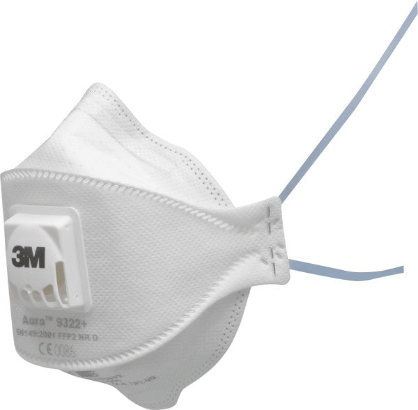 3M™ Aura™ Stofmasker, FFP2, met ventiel, 9322+