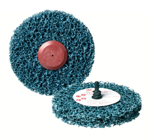 Scotch-Brite™ Roloc™+ Clean & Strip Schijf CG-ZR, blauw, 150 mm x 13 mm, S XCRS