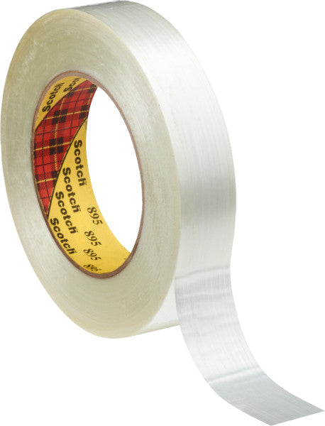 Scotch® Vezelversterkte tape 895, Transparant, 50 mm x 50 m, 0.15 mm