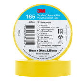 3M™ Temflex™ Vinyl isolatietape 165 - Geel - 19 mm x 20 m | Voordeelpallet a 6000 stuks