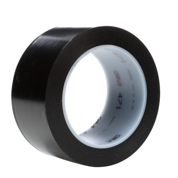 3M™ Vinyl Tape 471, Zwart, 1219.2mm x 33m