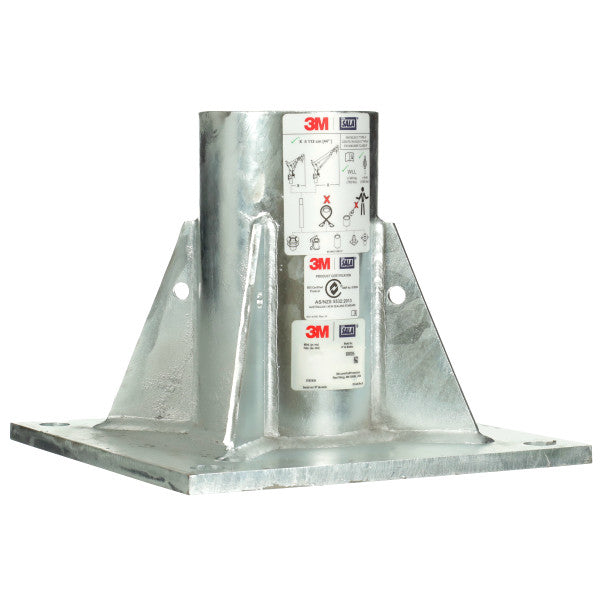 3M™ DBI-SALA® Besloten ruimte, opbouwvoetstuk voor vloeren, High Capacity, gegalvaniseerd, 8000095