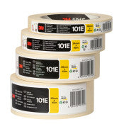 3M™ Afplaktape Algemeen Gebruik 101E - Beige - 18 mm x 45 m - Roll Labeled | 1 Overdoos van 48 Rol