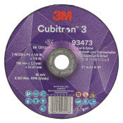 3M™ Cubitron™ 3 Cut & Grind-schijf - 93473 - 36+ - T27 - 180 mm x 3,5 mm x 22,23 mm - EN - 10/verpakking - 20 stuks/doos | 1 Overdoos van 20 Stuk