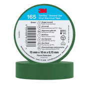 3M™ Temflex™ Vinyl isolatietape 165 - Groen - 15 mm x 10 m | 1 Overdoos van 100 Rol