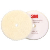 3M™ Perfect-It™ Excentrische wollen compoundpad - grof - wit - 150 mm (6 in) - 34124 | Voordeelpallet a 288 stuks