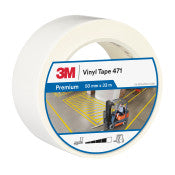 3M™ Vinyl Tape 471 - Wit - 50 mm x 33 m - Individueel en handig verpakt | Voordeelpallet a 648 stuks