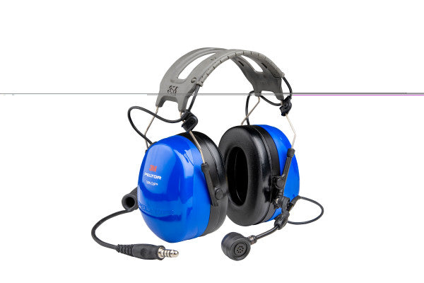 3M™ PELTOR™ Twin Cup-headset, hoofdband blauw, Ex/IS-goedgekeurd, MT72H540A-50