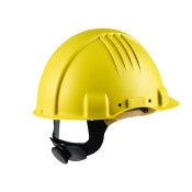 3M™ Veiligheidshelm voor hoge temperaturen - ratel - zonder ventilatie - 1000 V diëlektrisch - leren zweetband - geel - G3501M-GU | Voordeelpallet a 160 stuks