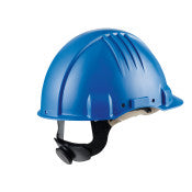 3M™ Veiligheidshelm voor hoge temperaturen - ratelverstelling - zonder ventilatie - 1000 V diëlektrisch - leren zweetband - blauw - G3501M-BB | 1 Overdoos van 20 Stuk