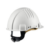 3M™ Veiligheidshelm voor hoge temperaturen - ratel - zonder ventilatie - 1000 V diëlektrisch - leren zweetband - wit - G3501M-VI | Voordeelpallet a 160 stuks