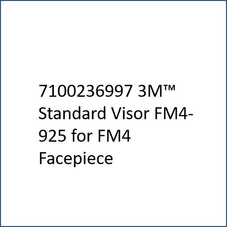 3M™ standaardvizier FF-600-925 voor 3M™ herbruikbaar geheelgelaatsmasker FF-600