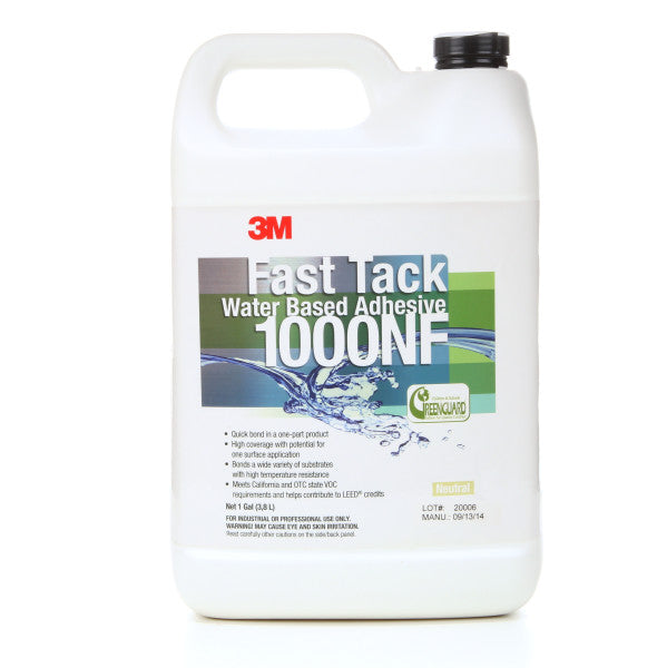 3M™ Fast Tack Watergedragen Lijm 1000NF, Neutraal, 3.78 L