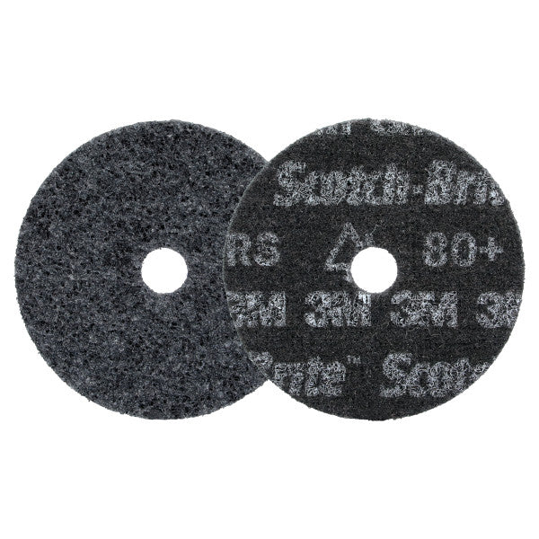 Scotch-Brite™ Precision Heavy Duty Surface Conditioning-schijf, HD-DH, Extra Coarse 80+, 102 mm x 16 mm, 100 ea/Case
