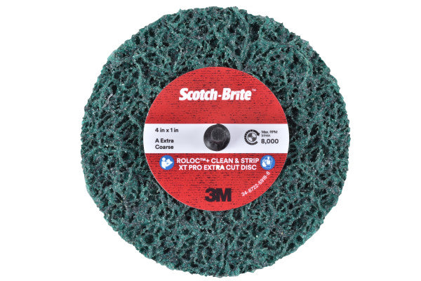 Scotch-Brite™ Roloc™+ Clean and Strip Schijf XT-ZR Pro Extra Cut, 125 mm x 13 mm x 6 mm, A XCRS
