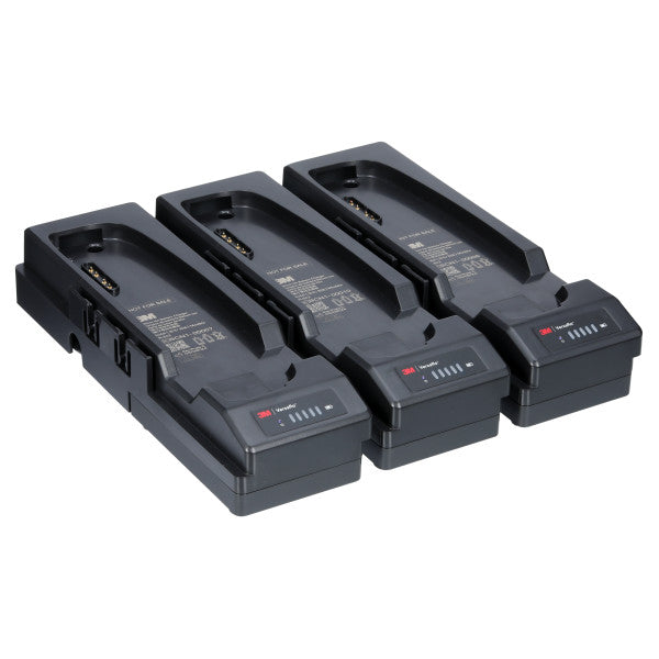 3M™ Versaflo™ Accu-oplaadset met 3 stations, alleen voor Versaflo™ TR-600 & TR-800, TR-642-3