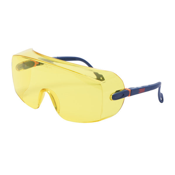 3M™ Overzetveiligheidsbril Serie 2800, krasbestendige, amberkleurige lens, 20/doos