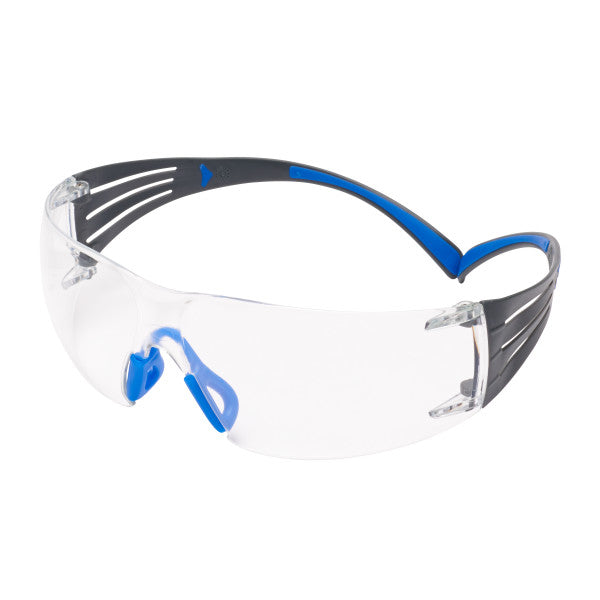 3M™ SecureFit™ 400 Veiligheidsbril, blauw/grijs montuur, Scotchgard™ condenswerende en krasbestendige coating (K&N), heldere lenzen, SF401SGAF-BLU-EU