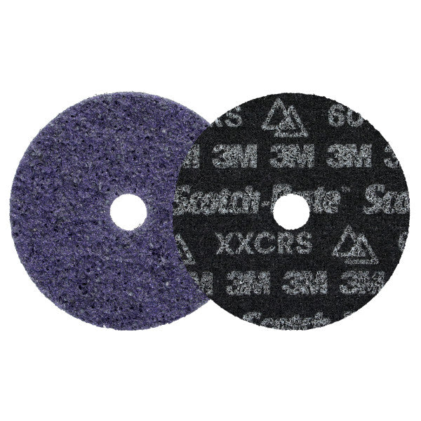 Scotch-Brite™ Precision Heavy Duty Surface Conditioning-schijf, HD-DH, X-Extra Coarse 60+, 102 mm x 16 mm, 100 ea/Case