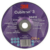 3M™ Cubitron™ 3 Afbraamschijf met verlaagd asgat - 98418 - 36+ - T27 - 180 mm x 7 mm x 22,23 mm - EN - 10/verpakking - 20 stuks/doos | 1 Overdoos van 20 Stuk