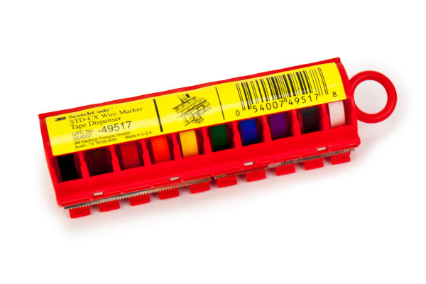 3M™ ScotchCode™ STD-0/9 Kabelmarkeringsdispenser, Kleuren gevuld