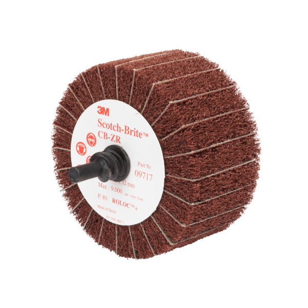 Scotch-Brite™ Roloc™+ Combi lamellenborstel CB-ZR, 63 mm x 32 mm, P80