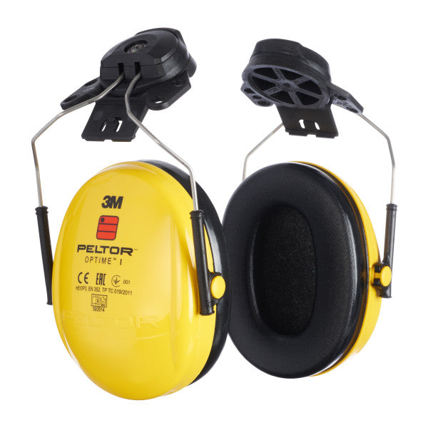 3M™ PELTOR™ Optime™ I Gehoorkappen, geel, helmbevestiging, H510P3E-405-GU