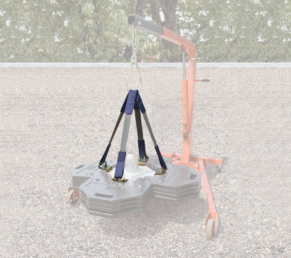 3M™ DBI-SALA® Herbruikbare hijsbandset voor vrijstaand contragewicht-anker voor op daken, 2104190