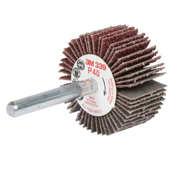 3M™ Lamellenborstel met stift 339SM, Ø 40 mm x 20 mm, P40