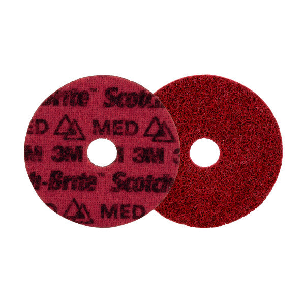 Scotch-Brite™ Precision Surface Conditioning-schijf, PN-DH, medium, 115 mm x 22.23 mm, 25/binnenverpakking, 100 stuks/doos