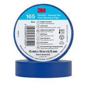 3M™ Temflex™ Vinyl isolatietape 165 - Blauw - 15 mm x 10 m | Voordeelpallet a 10800 stuks