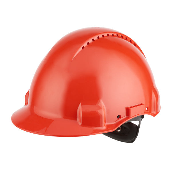 3M™ Veiligheidshelm, Uvicator, ratelverstelling, ventilatie, kunststof zweetband, rood, G3000NUV-RD