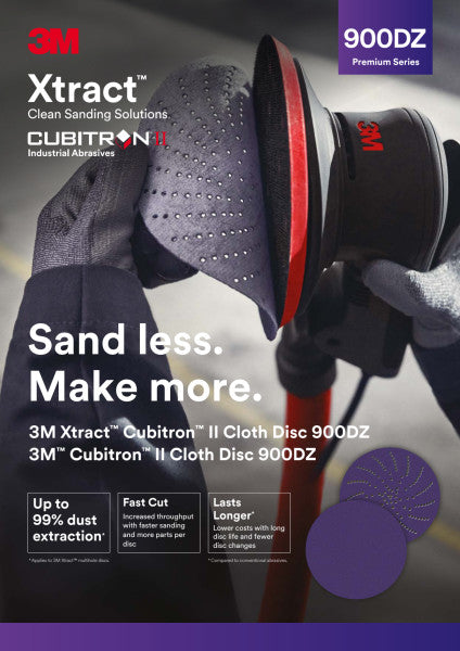 Multi-pack 3M Xtract™ Cubitron™ II Schuurschijf 900DZ, 125mm, 40 + to 320+, multihole