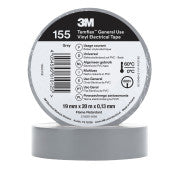 3M™ Temflex™ Vinyl isolatietape 155 - Grijs - 19 mm x 20 m | 1 stuks