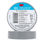 3M™ Temflex™ Vinyl isolatietape 165 - Grijs - 15 mm x 10 m | 1 Overdoos van 100 Rol