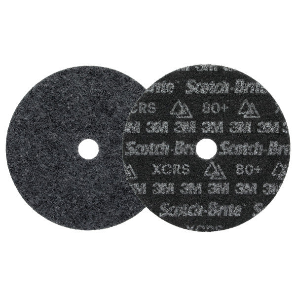 Scotch-Brite™ Precision Heavy Duty Surface Conditioning-schijf, HD-DH, Extra Coarse 80+, 178 mm x 22.23 mm, 25 ea/Case