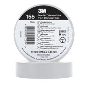 3M™ Temflex™ Vinyl isolatietape 155 - Wit - 19 mm x 20 m | Voordeelpallet a 7000 stuks