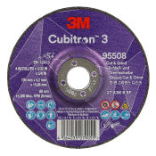 3M™ Cubitron™ 3 Cut & Grind-schijf - 95508 - 36+ - T27 - 100 mm x 4,2 mm x 15,88 mm - EN - 10/verpakking - 20 stuks/doos | 1 Overdoos van 20 Stuk