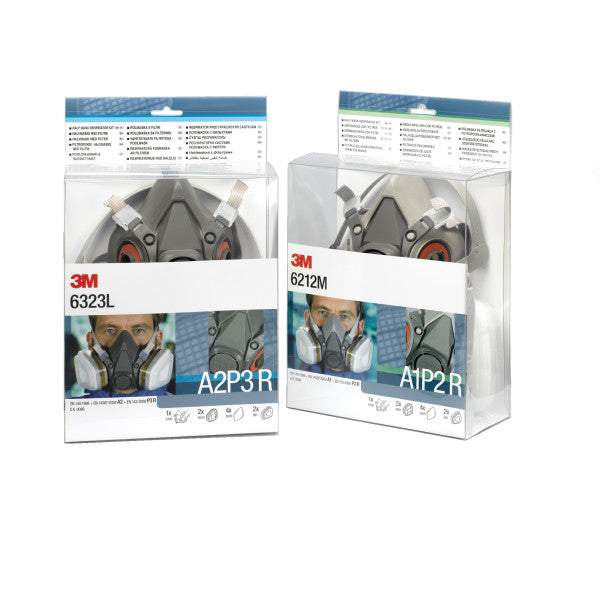 3M™ herbruikbare halfgelaatsmaskerset, A1P2 R-filter, maat M, 6212M