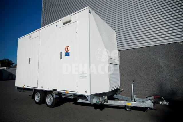 Dehaco D400 3-stage decontaminatiewagen standaard tandemasser onderstel in RAL kleur naar keuze