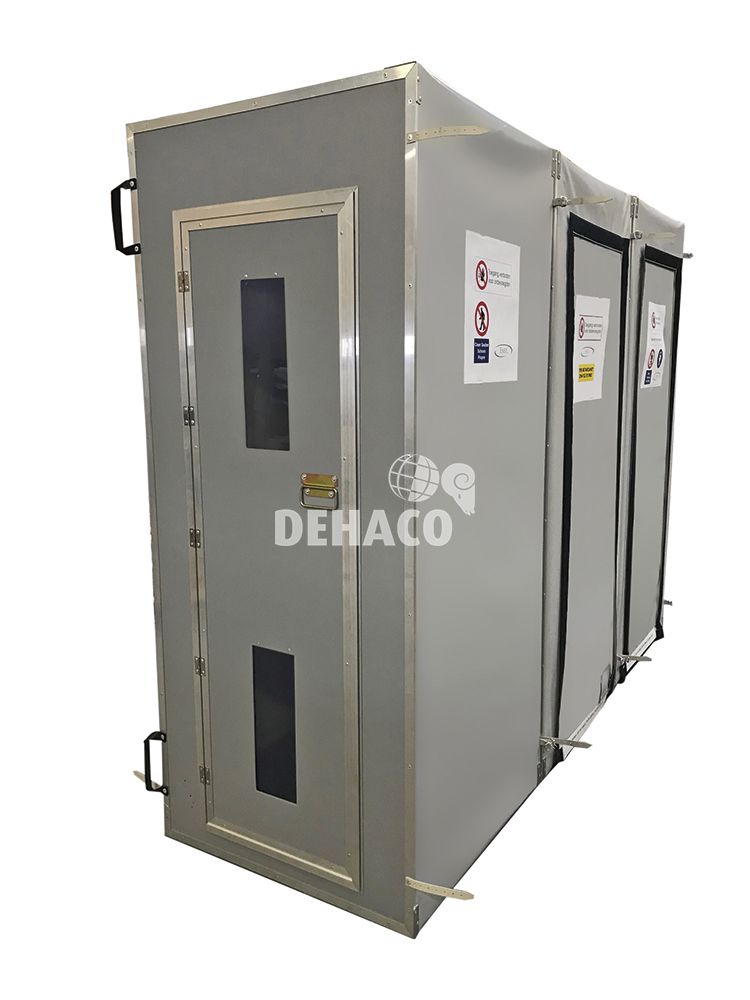 Dehaco Douchesluis met zijdeuren 3 compartimenten 85 x 85 cm