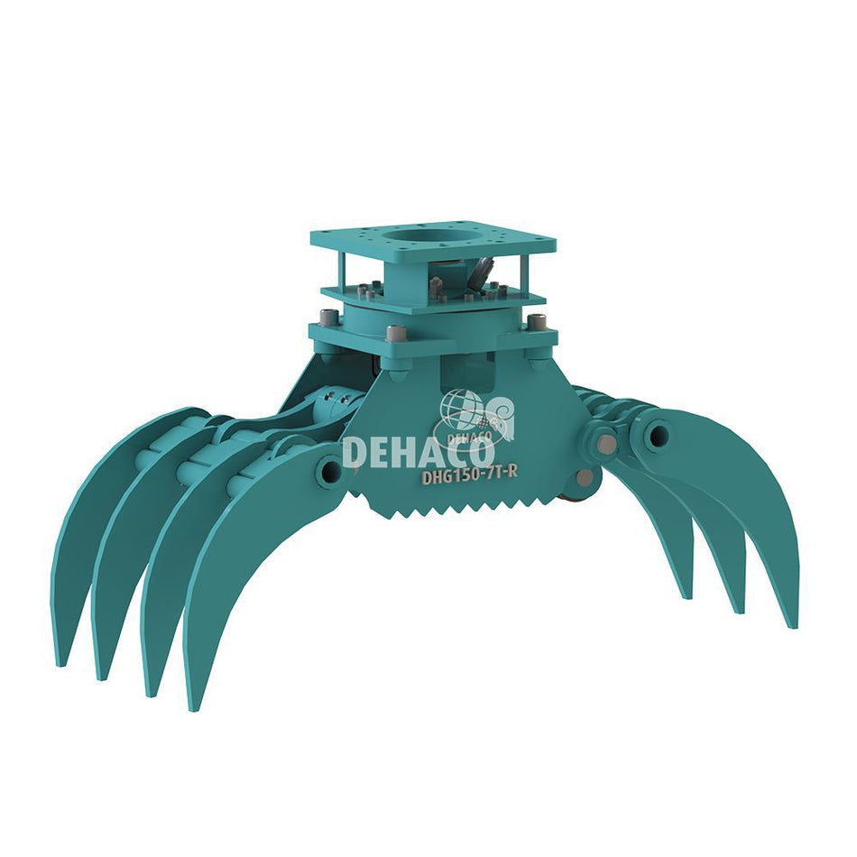 DHG150-7T-R Hydraulische houtgrijper 7-tands met rotatie 1,5 - 4 ton